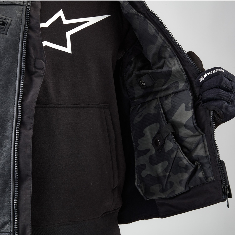 Alpinestars TECH-AIR®3 V2 LEATHER sistema airbag gilet nero