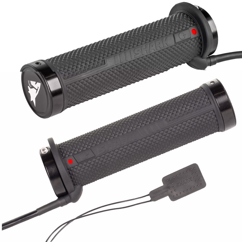 Manopole riscaldate ATV SHARK Lock-On con comandi integrati + riscaldamento del pollice e della seduta