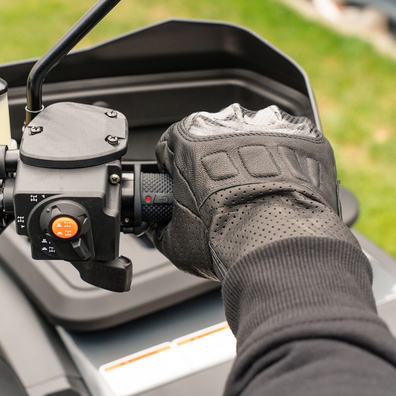 Manopole riscaldate ATV SHARK Lock-On con comandi integrati + riscaldamento del pollice e della seduta