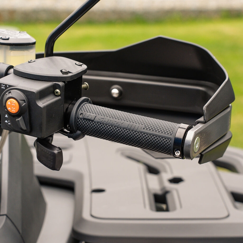 Manopole riscaldate ATV SHARK Lock-On con comandi integrati + riscaldamento del pollice e della seduta