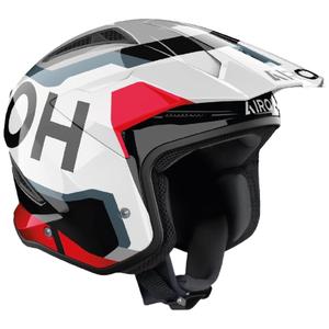 Casco da moto trial Airoh TRR 2 Jupiter rosso