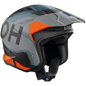 Casco da moto trial Airoh TRR 2 Jupiter arancione opaco