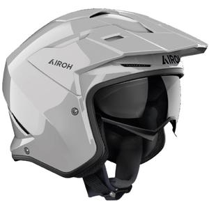 Casco da moto trial Airoh Kombakt Color grigio scuro