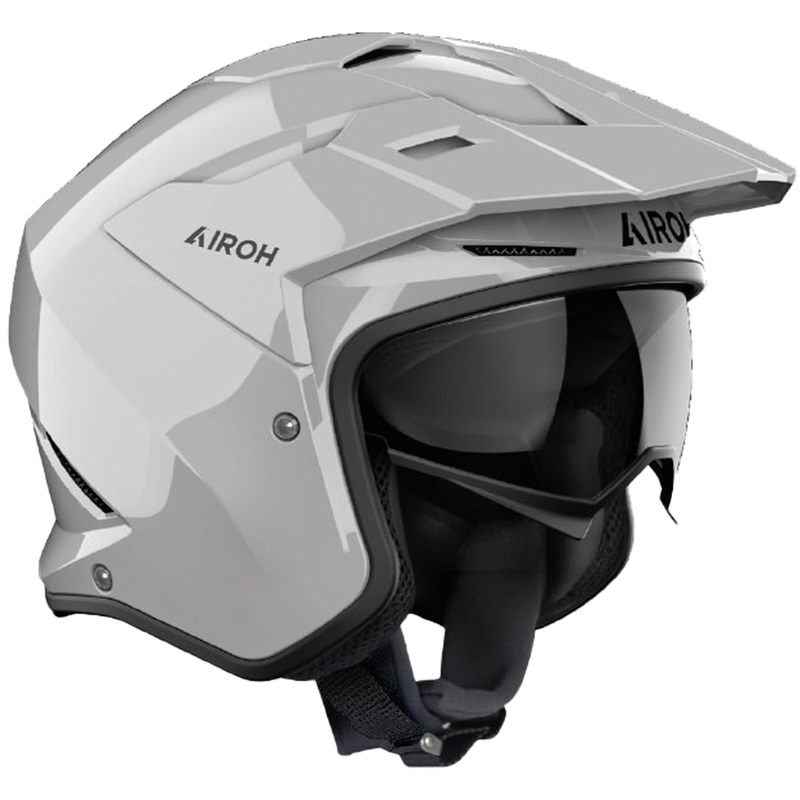 Casco da moto trial Airoh Kombakt Color grigio scuro