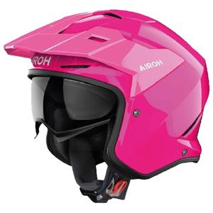 Casco da moto trial Airoh Kombakt Colore rosa