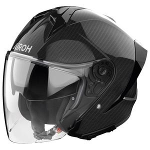 Casco moto jet Airoh H21 Carbon nero