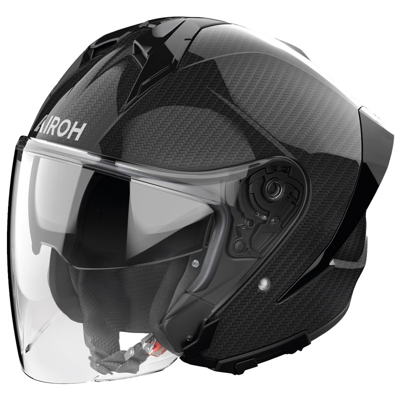 Casco moto jet Airoh H21 Carbon nero