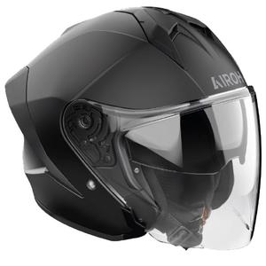 Casco da moto Airoh H21 Color Open Face Nero Opaco