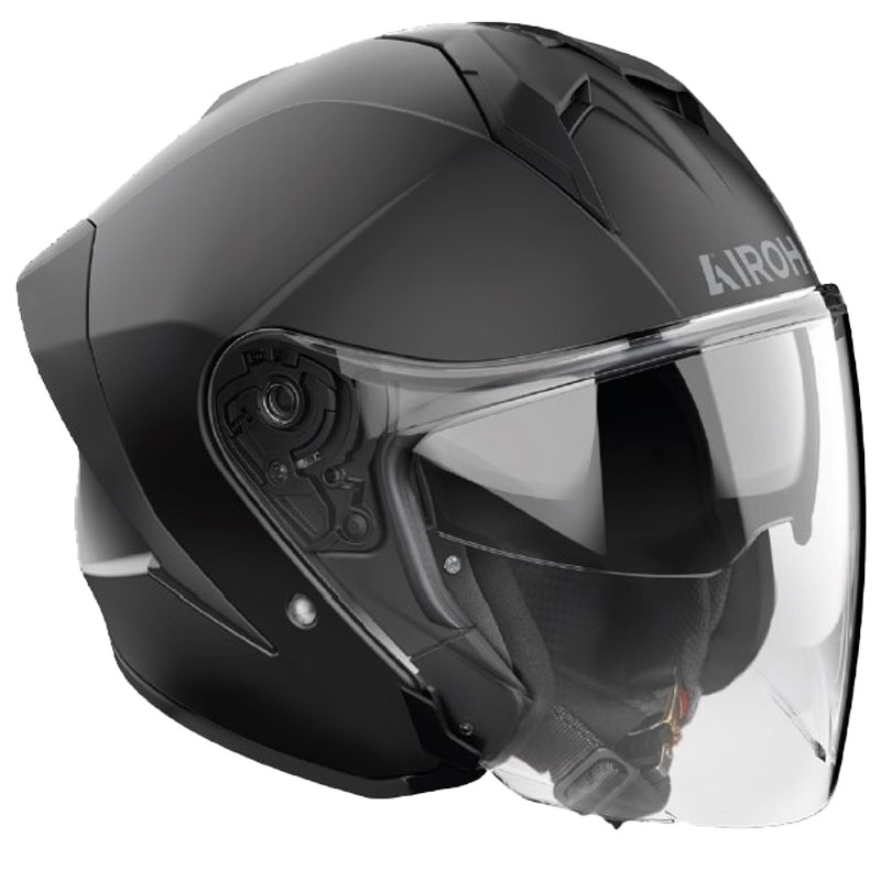 Casco da moto Airoh H21 Color Open Face Nero Opaco