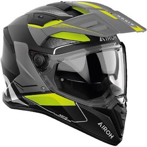 Casco moto enduro Airoh Bandit Tune giallo opaco