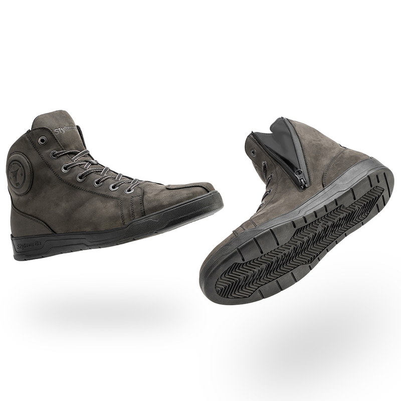 Stivali da moto Stylmartin Tank WP grigio scuro