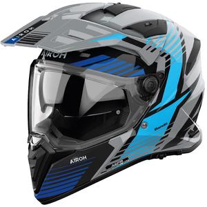Casco moto enduro Airoh Bandit Spicy blu