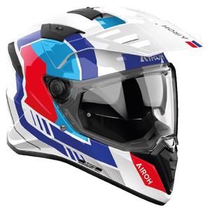 Casco moto enduro Airoh Bandit Horn bianco