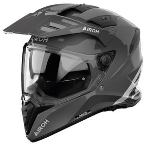 Casco moto enduro Airoh Bandit Color grigio scuro