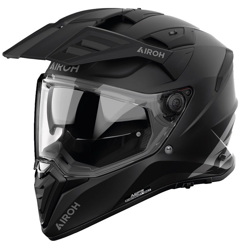 Casco da moto Airoh Bandit Color Enduro Nero Opaco