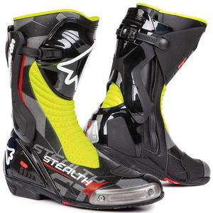 Stivali da moto Stylmartin Stealth Evo Air nero-giallo fluo