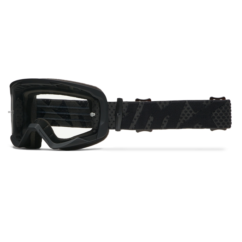 Occhiali da motocross iMX Endurance Flip nero-nero con plexiglass iridium