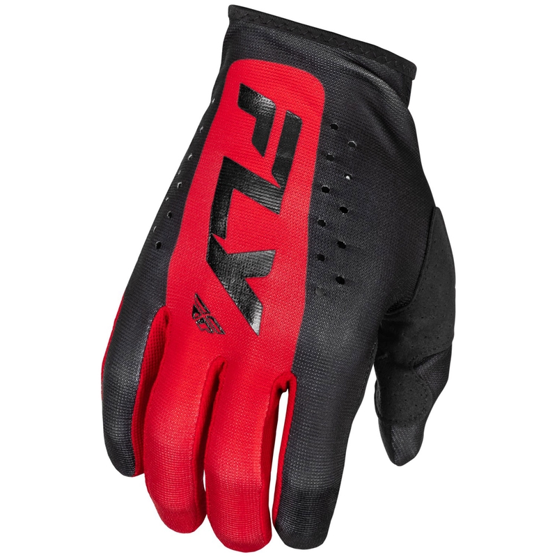Guanti da motocross FLY Racing Lite neri-rossi