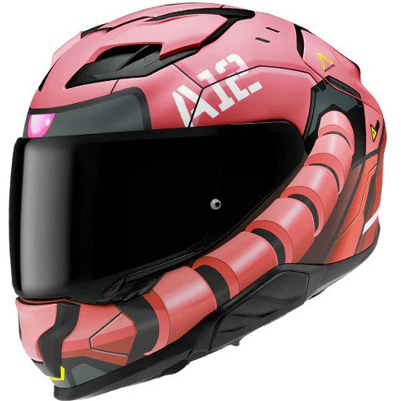 Casco integrale da moto HJC F71 Zaku Bandai Namco MC1SF rosso