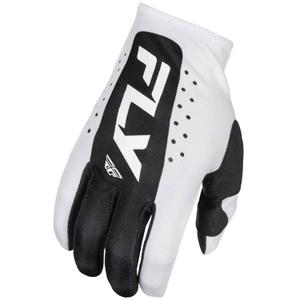 Guanti da motocross FLY Racing Lite bianco-nero