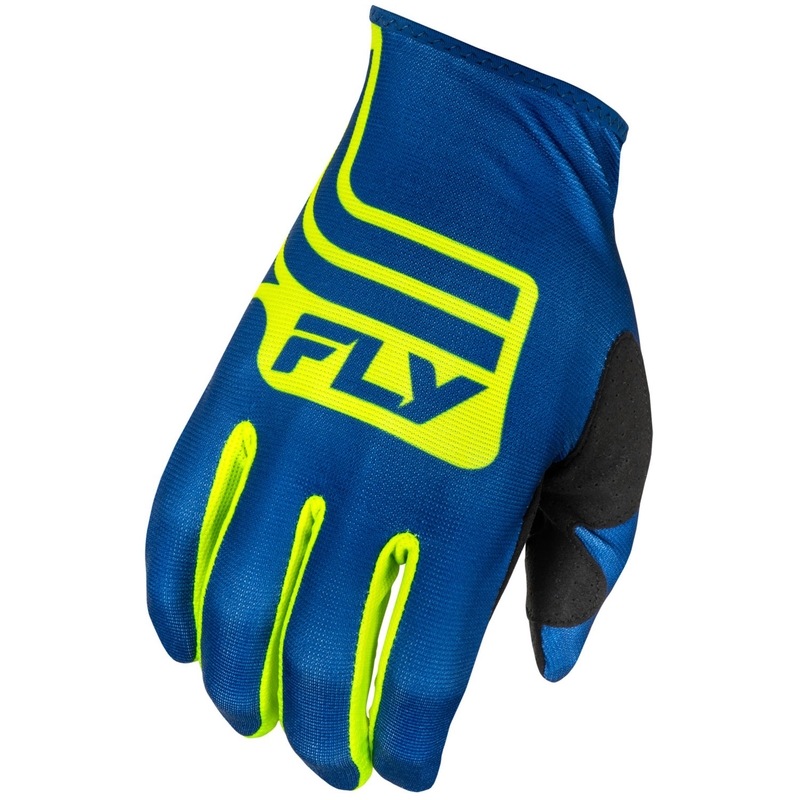Guanti da motocross FLY Racing Lite blu-giallo fluo