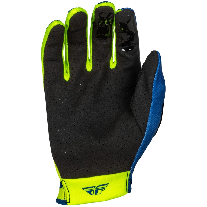 Guanti da motocross FLY Racing Lite blu-giallo fluo