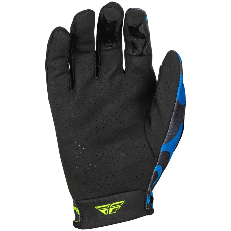 Guanti da motocross FLY Racing Lite blu-blu-giallo