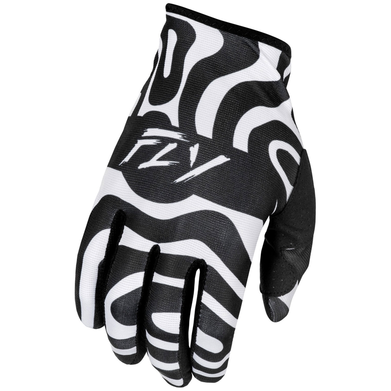 Guanti da motocross FLY Racing Lite 2025 bianco-nero