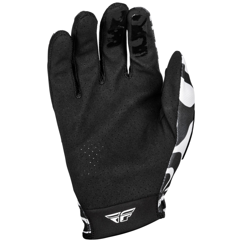 Guanti da motocross FLY Racing Lite 2025 bianco-nero