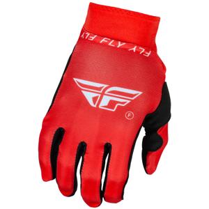Guanti da motocross FLY Racing ProLite rosso-bianco