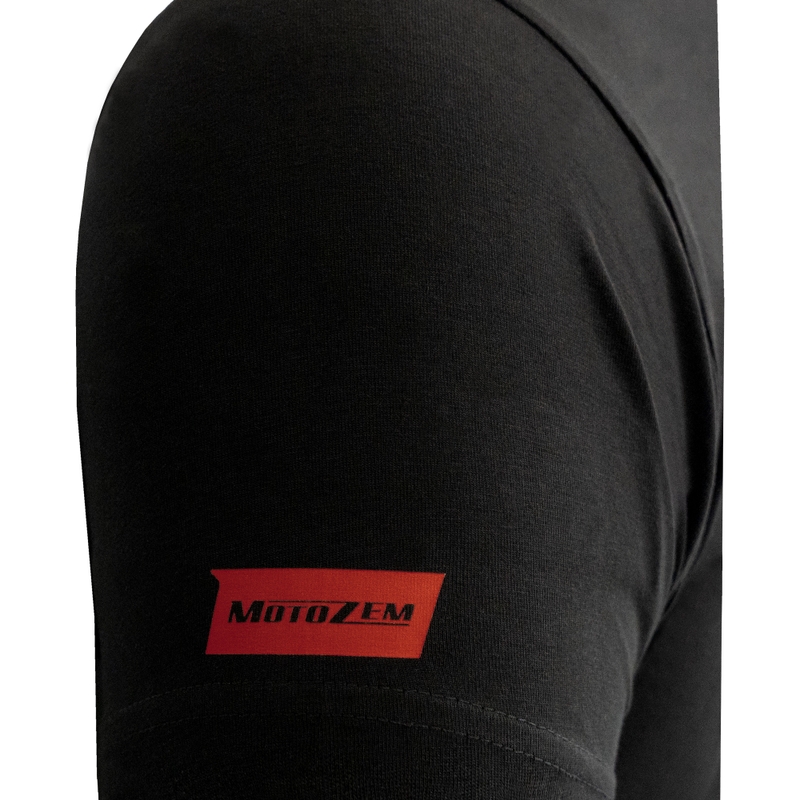 MotoZem Le moto sono la nostra passione T-shirt nera