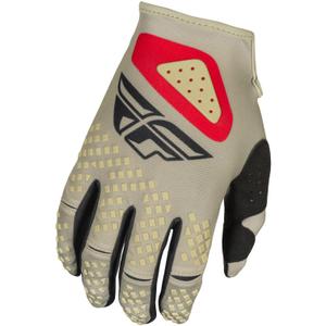 Guanti da motocross FLY Racing Kinetic Sym grigio-rosso-nero
