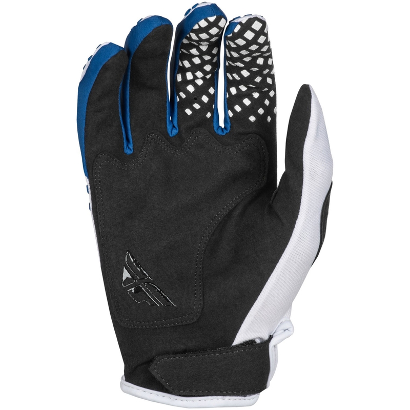 Guanti da motocross FLY Racing Kinetic Center bianco-blu