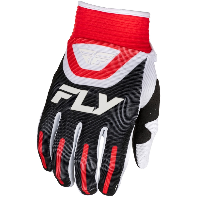Guanti da motocross FLY Racing F-16 neri-rossi-bianchi
