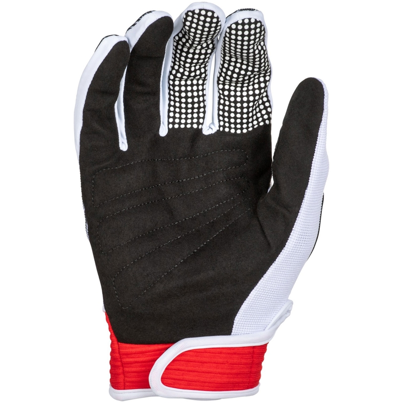 Guanti da motocross FLY Racing F-16 neri-rossi-bianchi