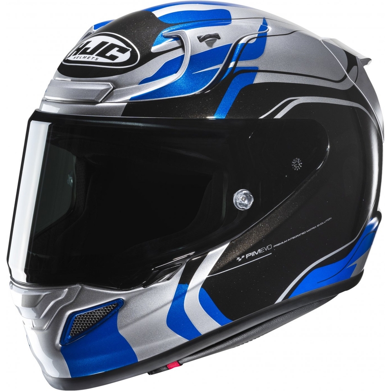 Casco integrale da moto HJC RPHA 12 Lawin grigio-blu-nero