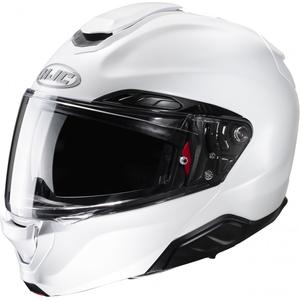 Casco da moto flip-up HJC RPHA 91 Solid bianco perla