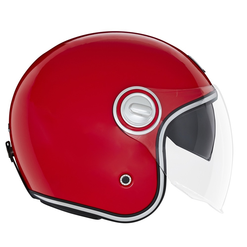 Casco moto jet NOX PREMIUM Heritage rosso