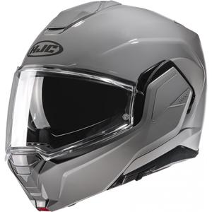 Casco da moto HJC i100 Solid flip-up grigio chiaro