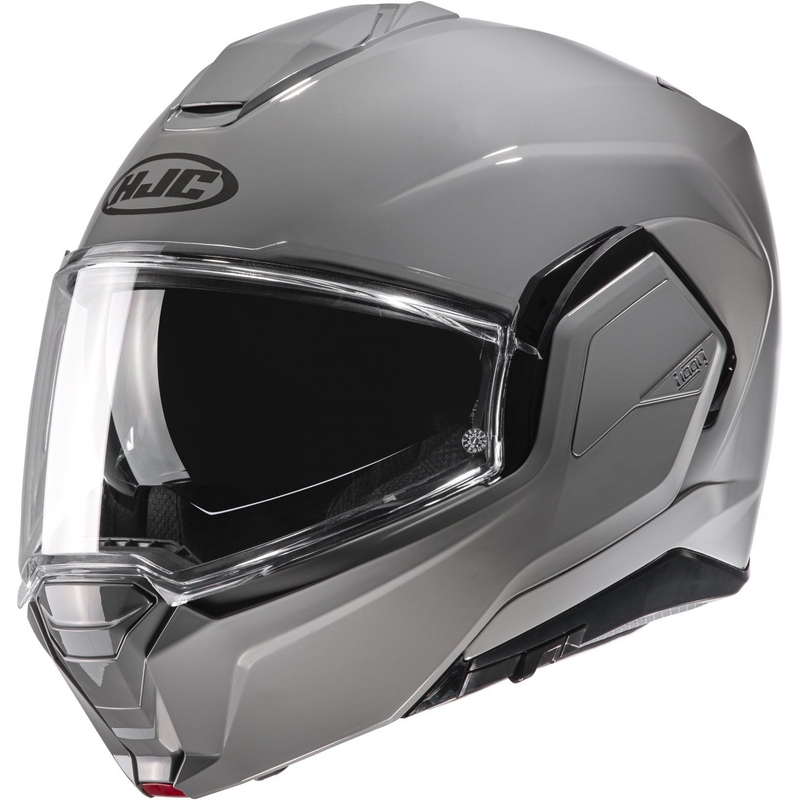 Casco da moto HJC i100 Solid flip-up grigio chiaro