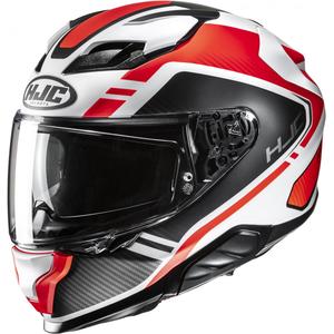 Casco integrale da moto HJC F71 Tozz MC6HSF bianco-nero-rosso