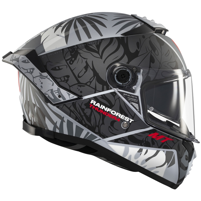 Casco integrale da moto MT Thunder 4 SV Rainforest nero-bianco