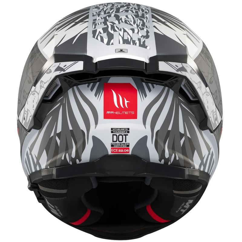 Casco integrale da moto MT Thunder 4 SV Rainforest nero-bianco