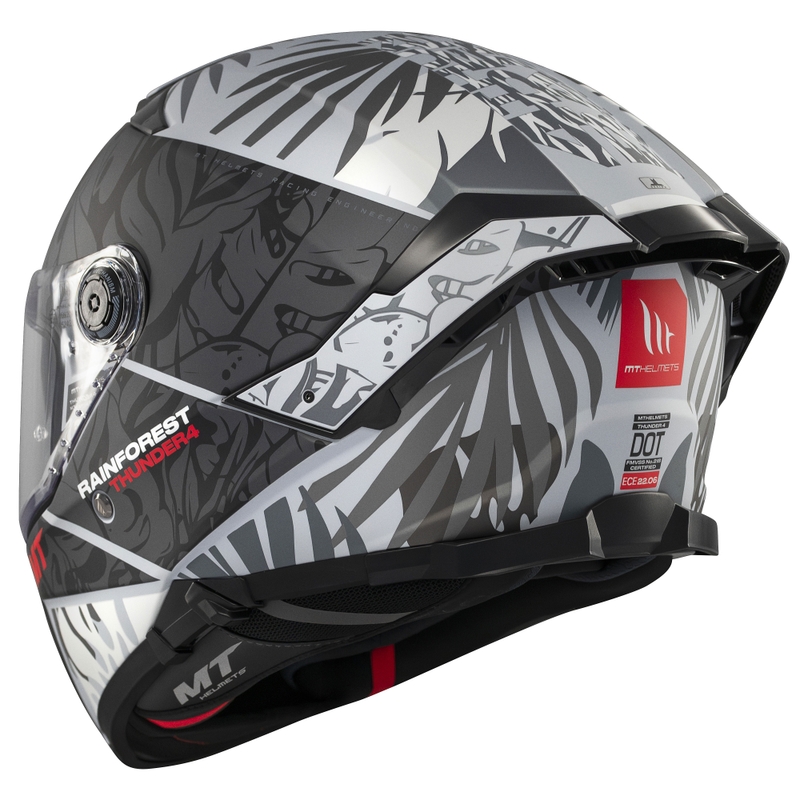 Casco integrale da moto MT Thunder 4 SV Rainforest nero-bianco
