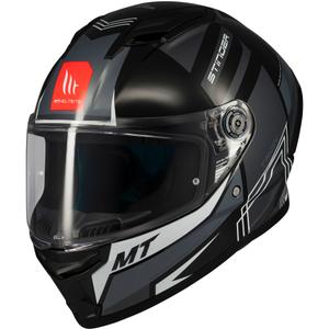 Casco moto integrale MT Stinger 2 Tron nero-grigio