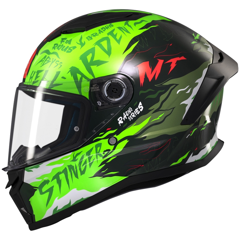 Casco moto integrale MT Stinger 2 Ardent verde