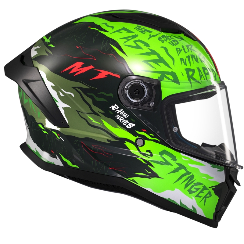 Casco moto integrale MT Stinger 2 Ardent verde