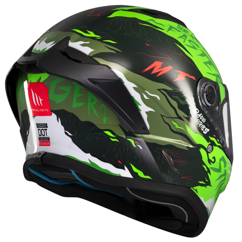 Casco moto integrale MT Stinger 2 Ardent verde