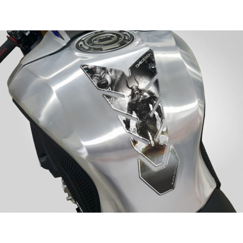 Adesivo per serbatoio carburante Stampa Edizione nera - Viking
