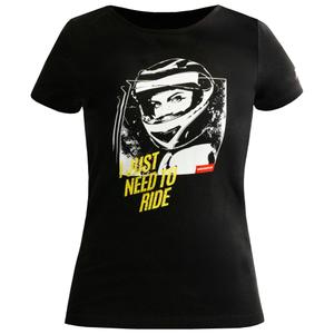 T-shirt da donna Motozem Girl nera